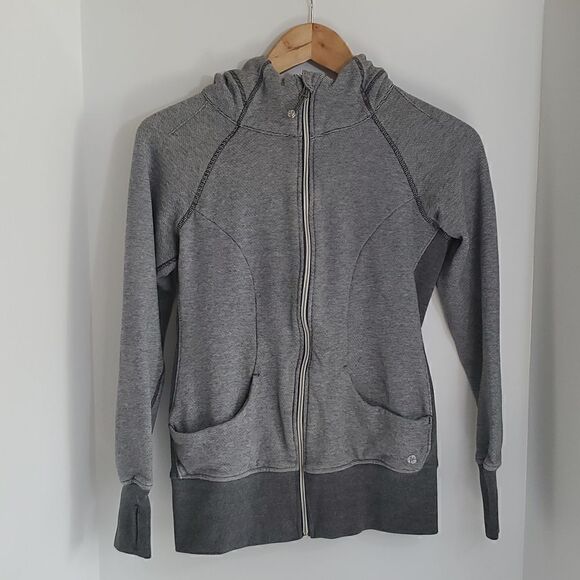 90 Degree by Reflex Women's Zip Up Hoodie Grey Size S - Picture 1 of 7